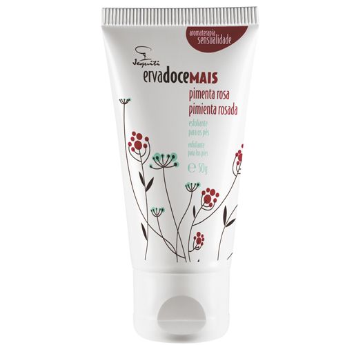 Esfoliante para os Pés  Erva Doce Mais Pimenta Rosa 50g