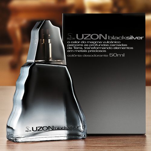 Colônia Uzon Black Silver  50ml