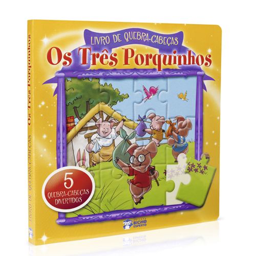 Livro Quebra-Cabeças Clássicos - Os Três Porquinhos