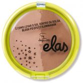 Blush Pó com Efeito Iluminador Elas  7g