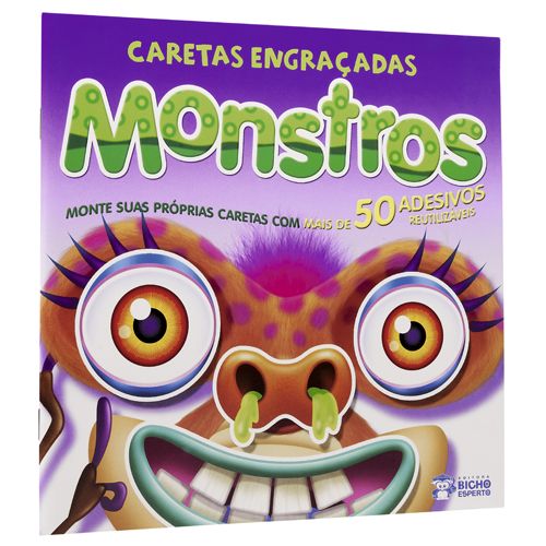 Livro Caretas Engraçadas Monstros