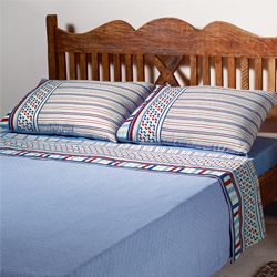 Colcha para Cama de Casal Azul