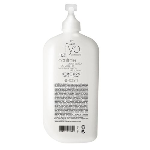 Refil Shampoo  Controle Prolongado de Volume 400 ml