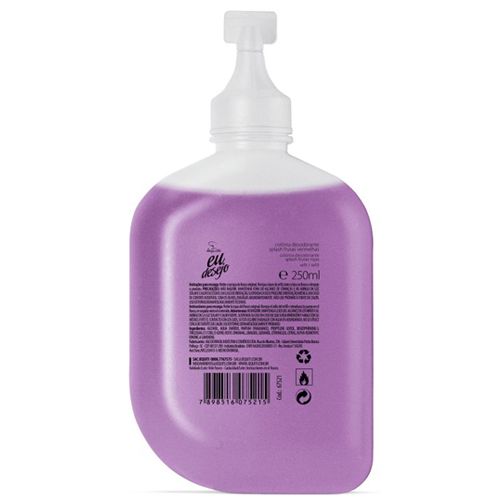 Refil Colônia Eu Desejo Frutas Vermelhas 250ml